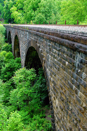 The B&O Railroad's first bridge across the Ohio River, built in 1857, served a rail line through Parkersburg, West Virginia. But the growing center of Chicago, Illinois, made a span between Benwood, W